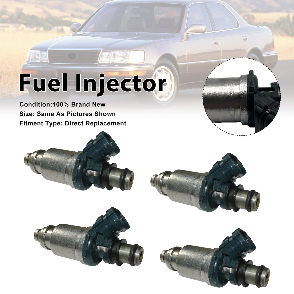 Lexus LS400 1992-1997 SC400 1992-1997 23250-50020 4PCS Fuel Injector