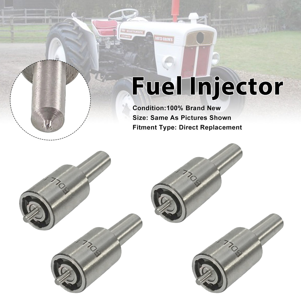 David Brown 770 885 900 1294 1390 1410 BDLL140S6592 4PCS Fuel Injector