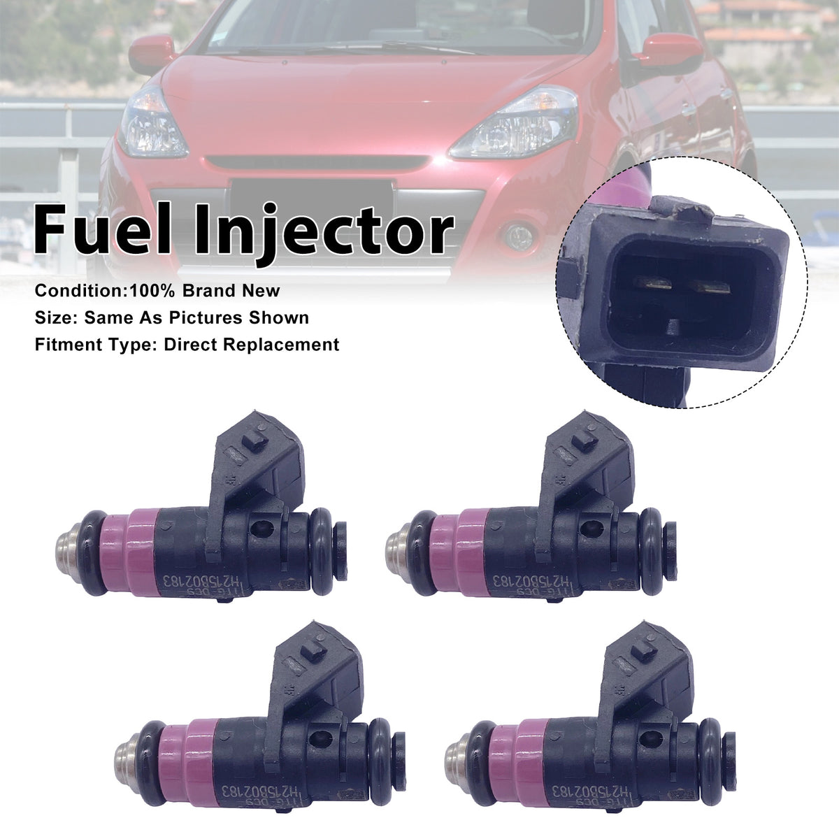 Renault Clio III 2005-2014 Fluence 2010-2022 8200505191 4PCS Fuel Injector