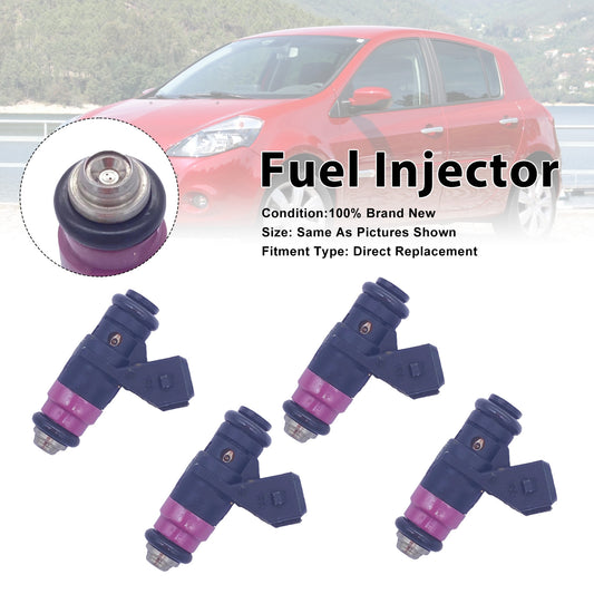 Renault Clio III 2005-2014 Fluence 2010-2022 8200505191 4PCS Fuel Injector