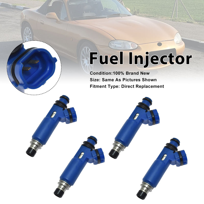 Mazda MX-5 II 1998-2005 195500-3030 1955003030 4PCS Fuel Injector