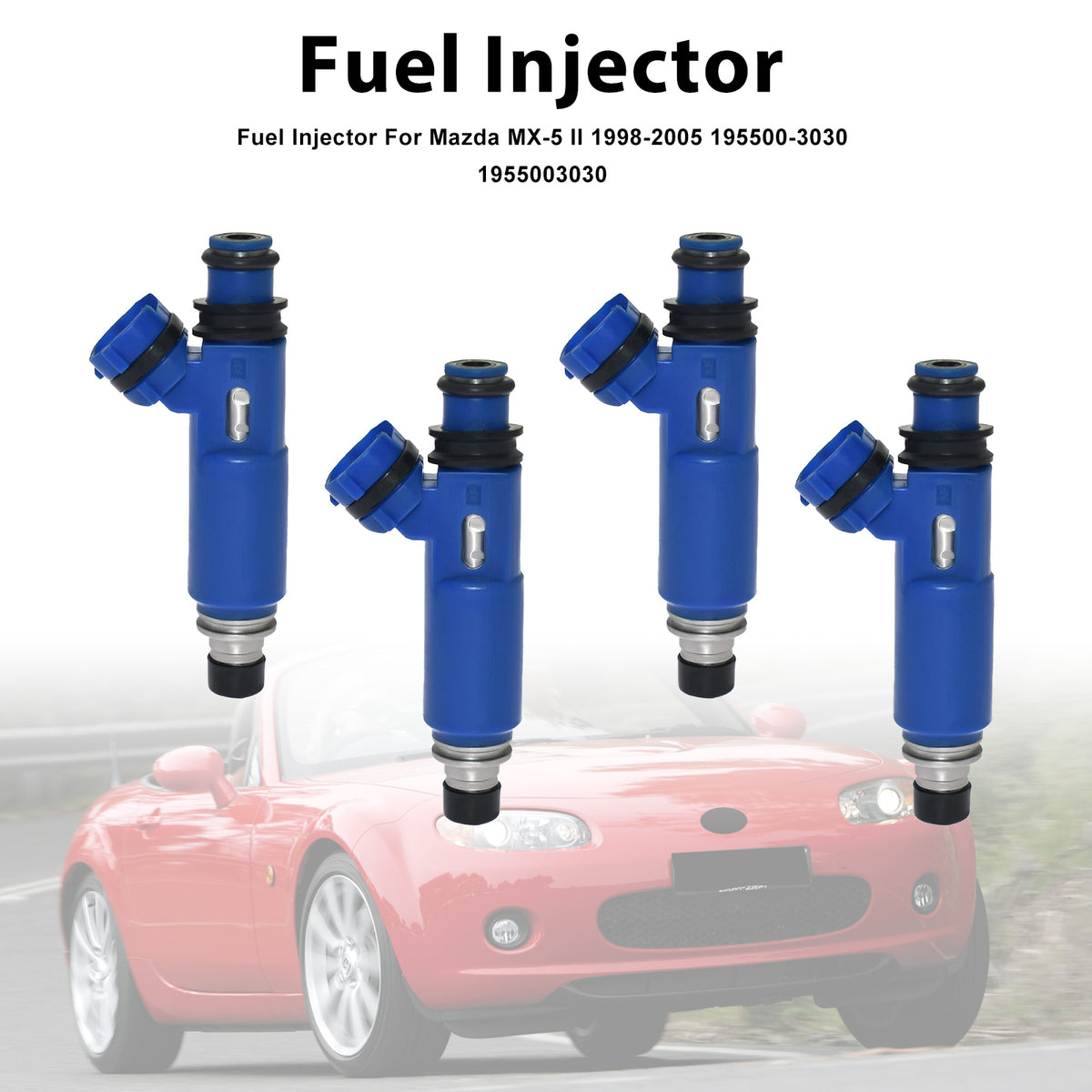 Mazda MX-5 II 1998-2005 195500-3030 1955003030 4PCS Fuel Injector