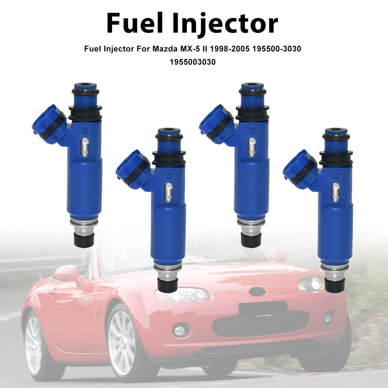 Mazda MX-5 II 1998-2005 195500-3030 1955003030 4PCS Fuel Injector