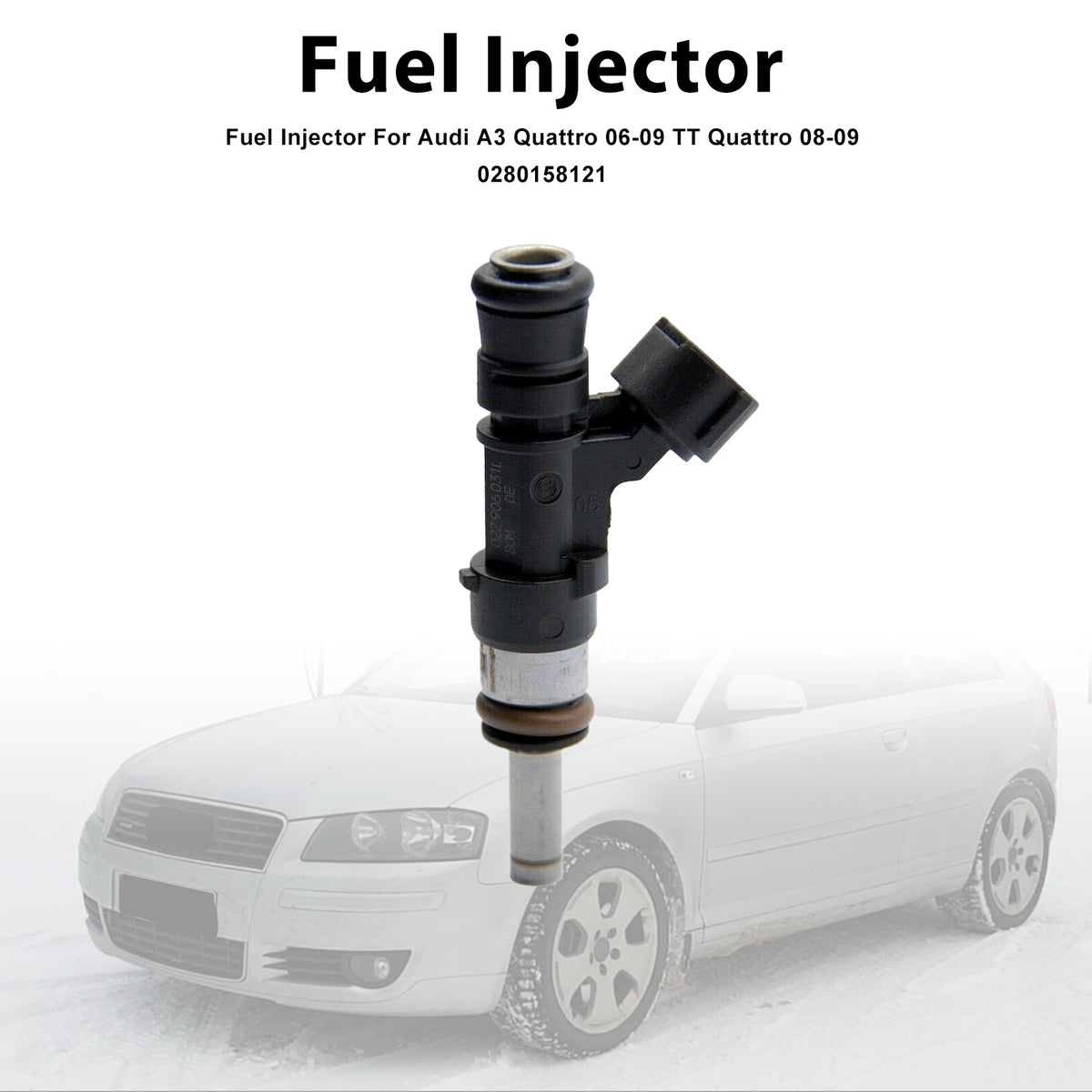 Audi A3 Quattro 2006-2009 TT Quattro 2008-2009 0280158121 1PCS Fuel Injector