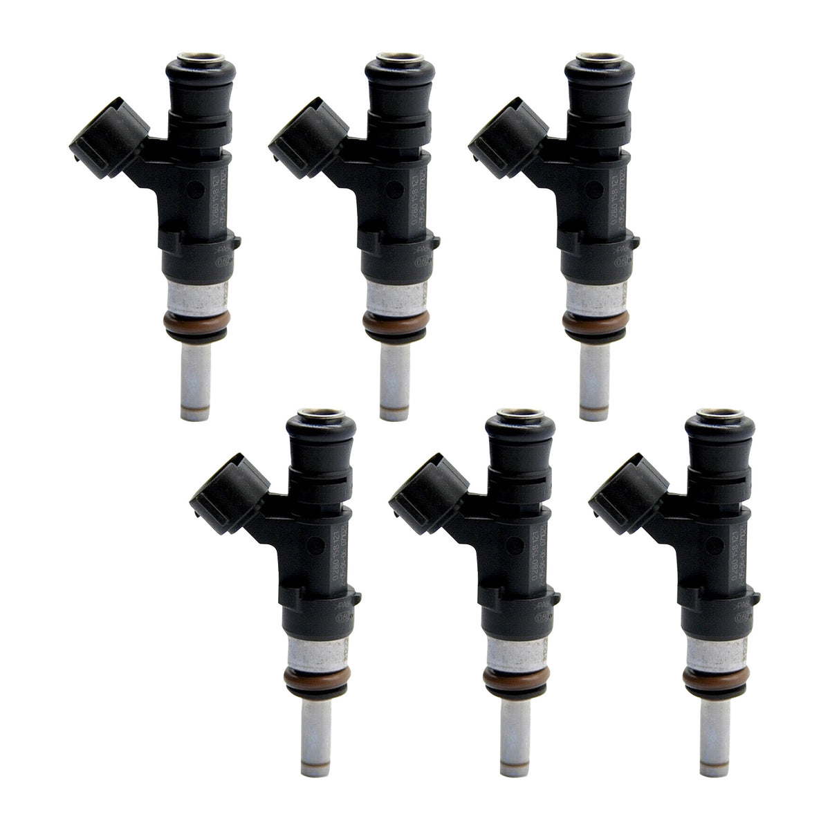 Audi A3 Quattro 2006-2009 TT Quattro 2008-2009 0280158121 6PCS Fuel Injector