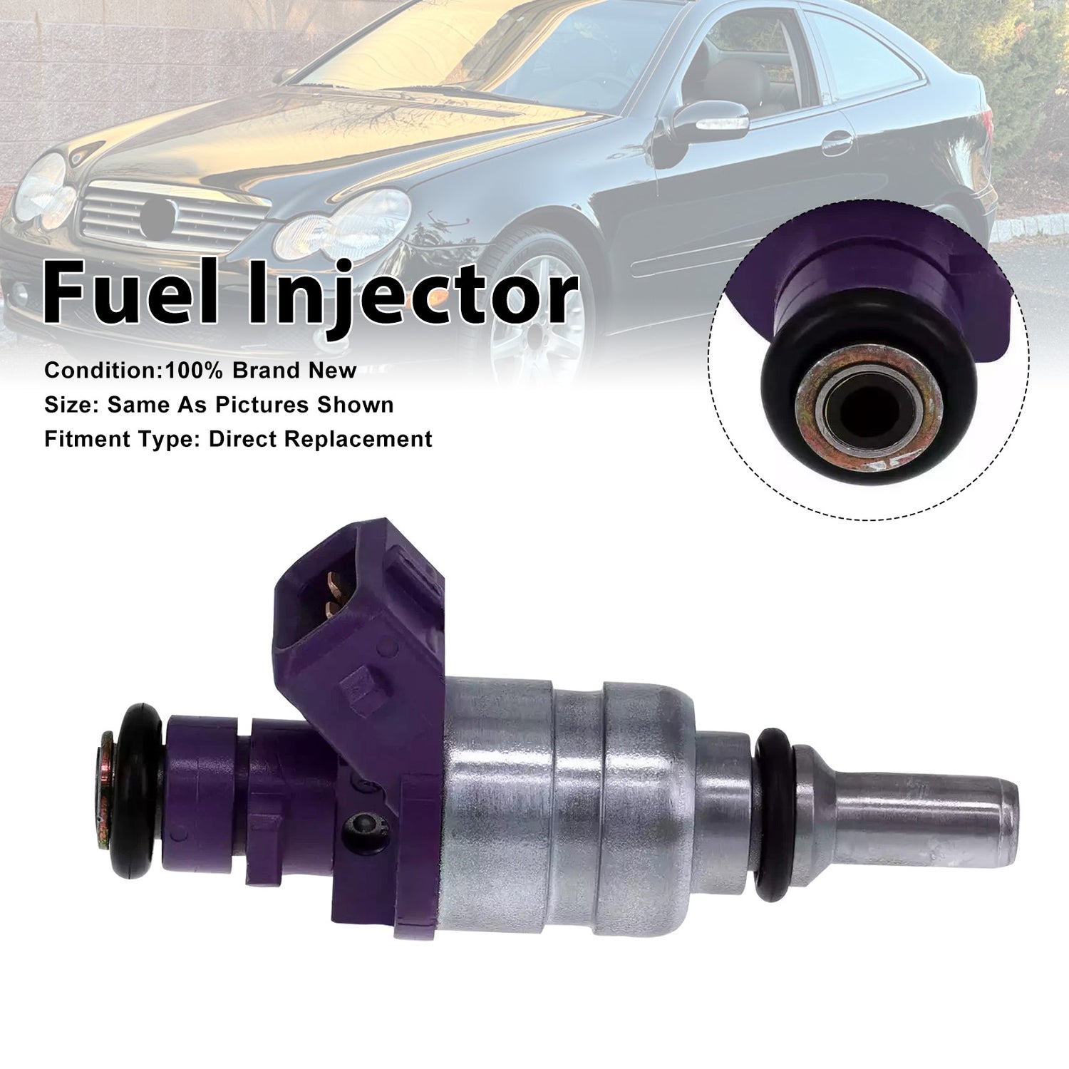 Mercedes-Benz C230 2002 SLK230 2001-2004 0000787249 1PCS Fuel Injector