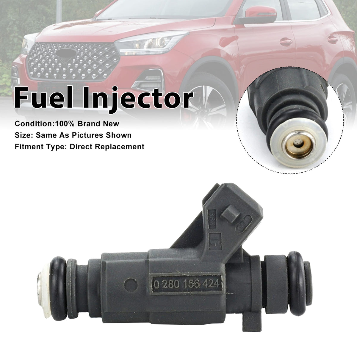 Chery Tiggo For BYD 2.4L 0280156424 0 280 156 424 1PCS Fuel Injector