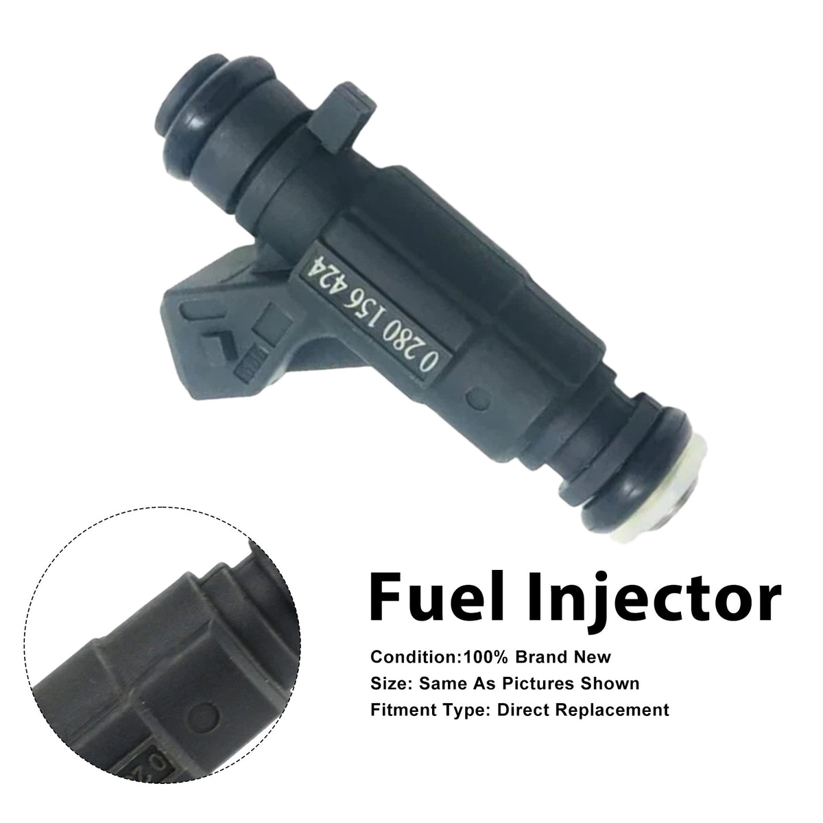 Chery Tiggo For BYD 2.4L 0280156424 0 280 156 424 1PCS Fuel Injector