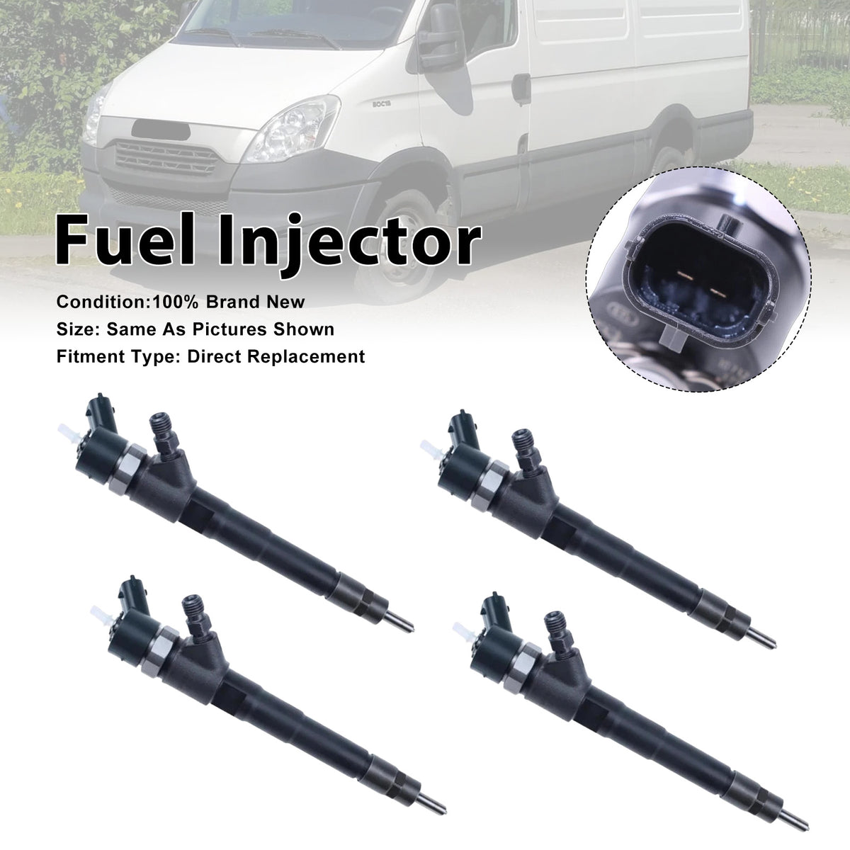 Iveco Daily IV 2006-2011 Iveco Massif 2008-2011 0445110248 4PCS Fuel Injector