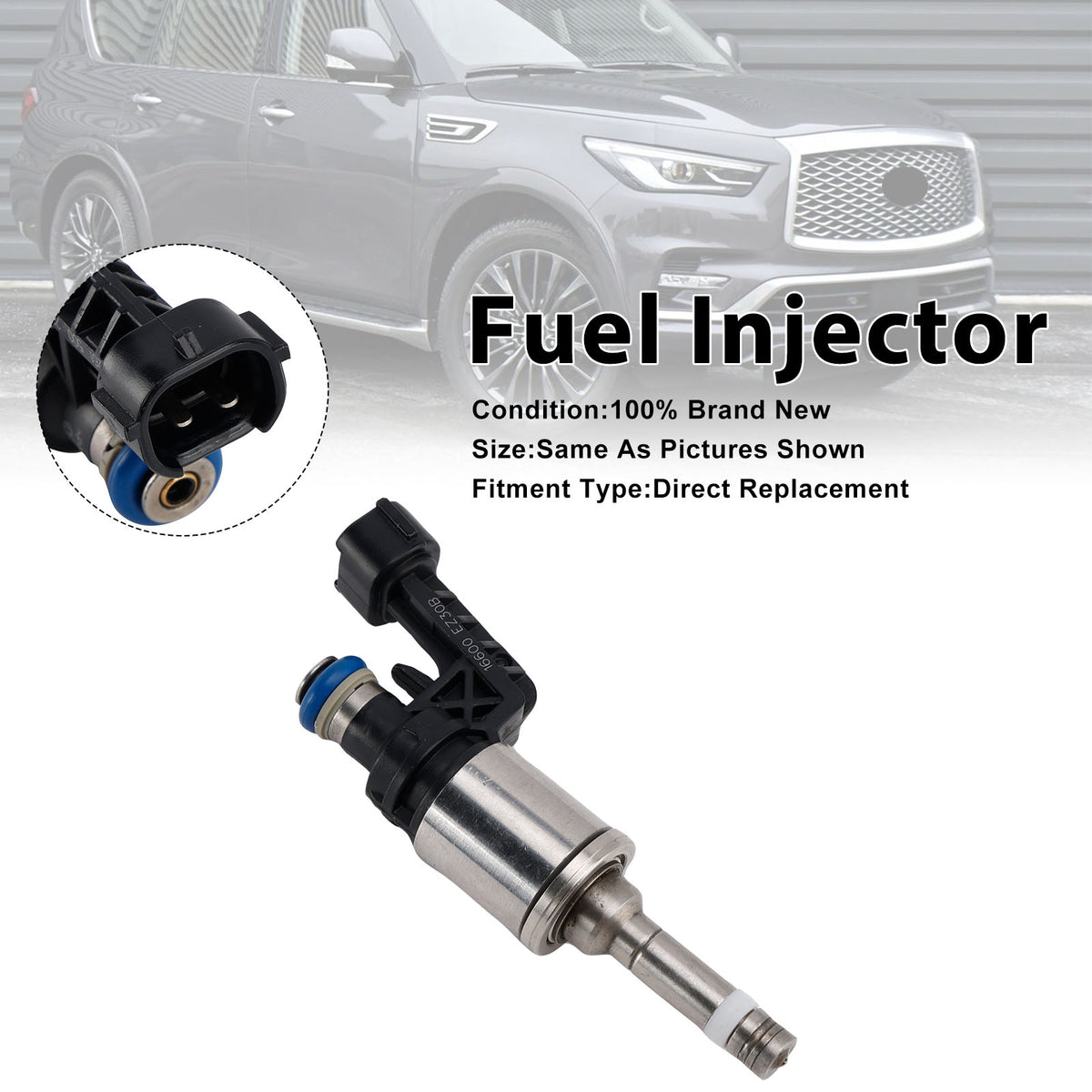 Nissan Titan XD NV2500 NV3500 Armada 2016-2021 16600-EZ30B 1PCS Fuel Injector