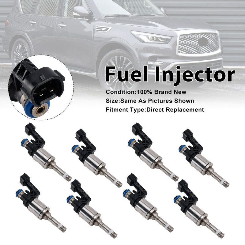 Nissan Titan XD NV2500 NV3500 Armada 2016-2021 16600-EZ30B 8PCS Fuel Injector