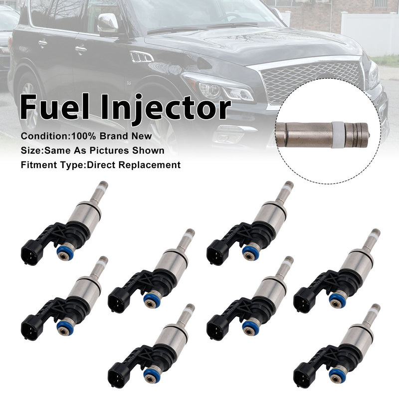 Nissan Titan XD NV2500 NV3500 Armada 2016-2021 16600-EZ30B 8PCS Fuel Injector
