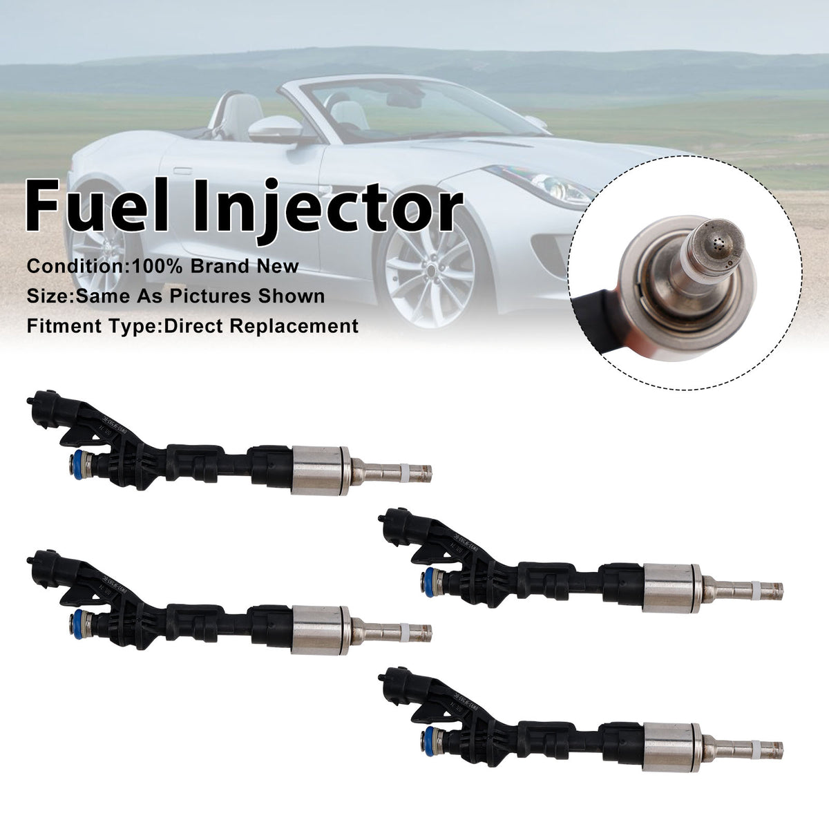 Land Rover LR4 Range Rover Jaguar XF XJ 0261500298 4PCS Fuel Injector