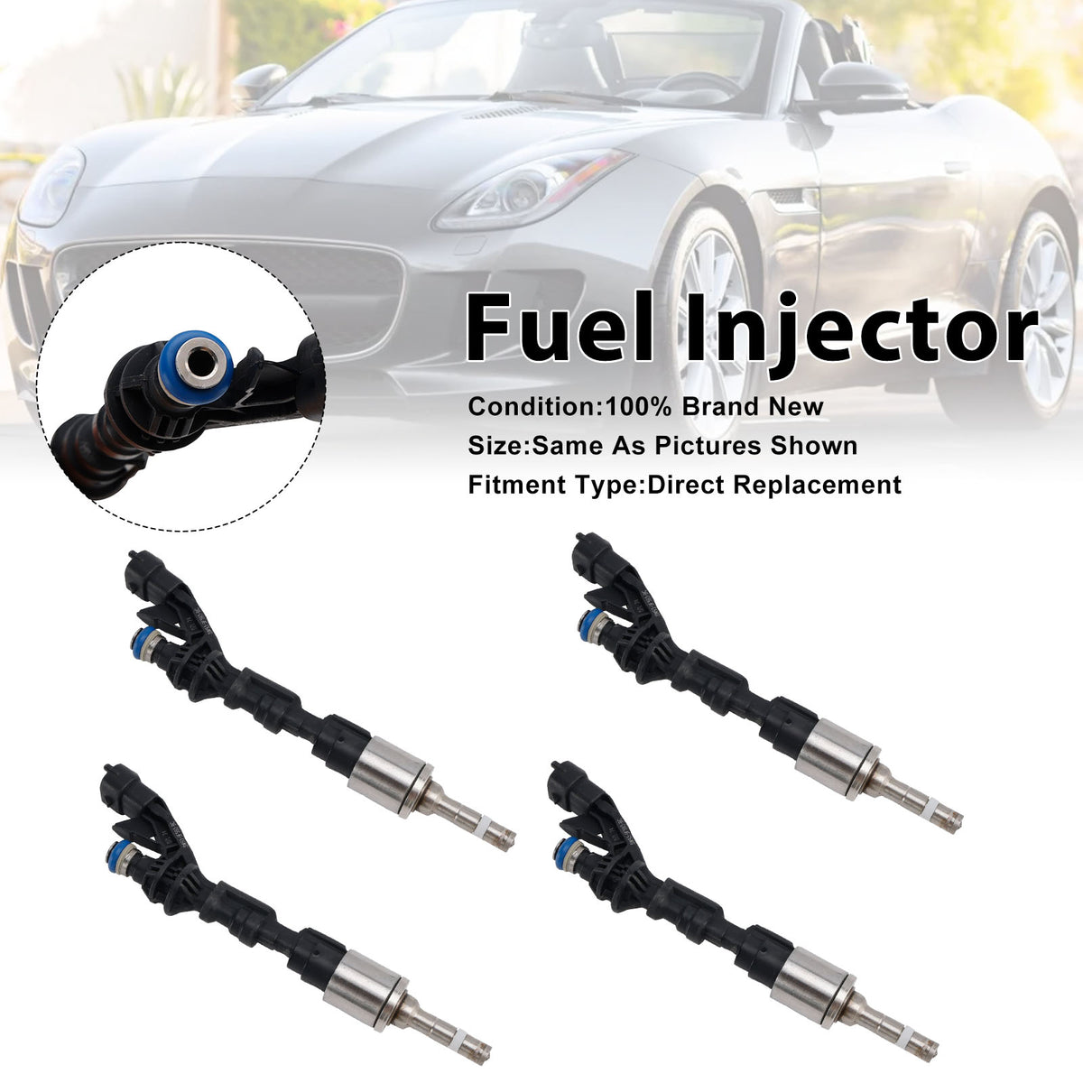 Land Rover LR4 Range Rover Jaguar XF XJ 0261500298 4PCS Fuel Injector