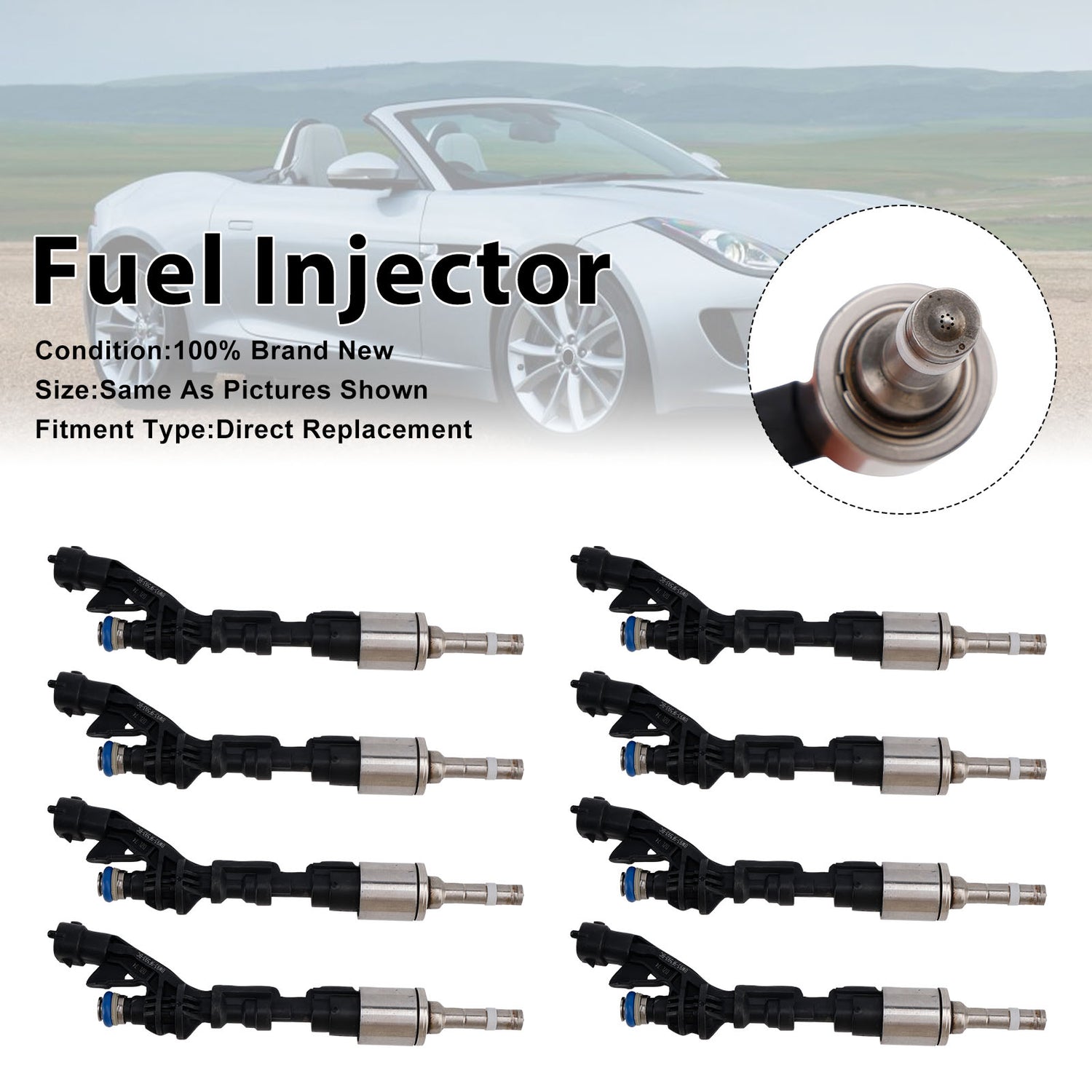 Land Rover LR4 Range Rover Jaguar XF XJ 0261500298 8PCS Fuel Injector