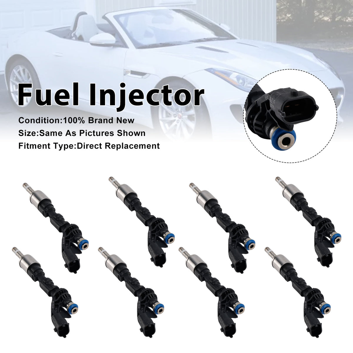 Land Rover LR4 Range Rover Jaguar XF XJ 0261500298 8PCS Fuel Injector