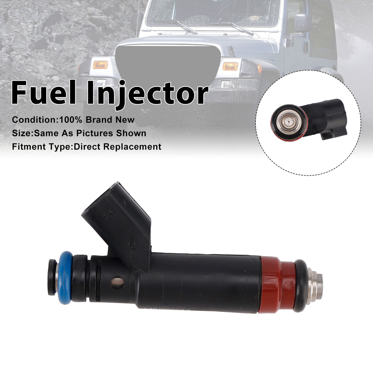 Jeep TJ 2005-2006 Wrangler 2005-2006 53013690AA 1PCS Fuel Injector