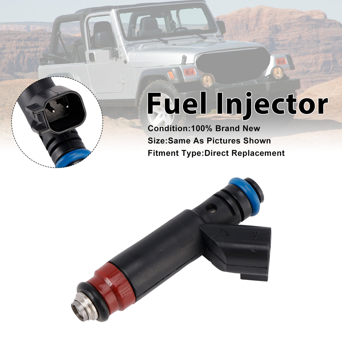 Jeep TJ 2005-2006 Wrangler 2005-2006 53013690AA 1PCS Fuel Injector
