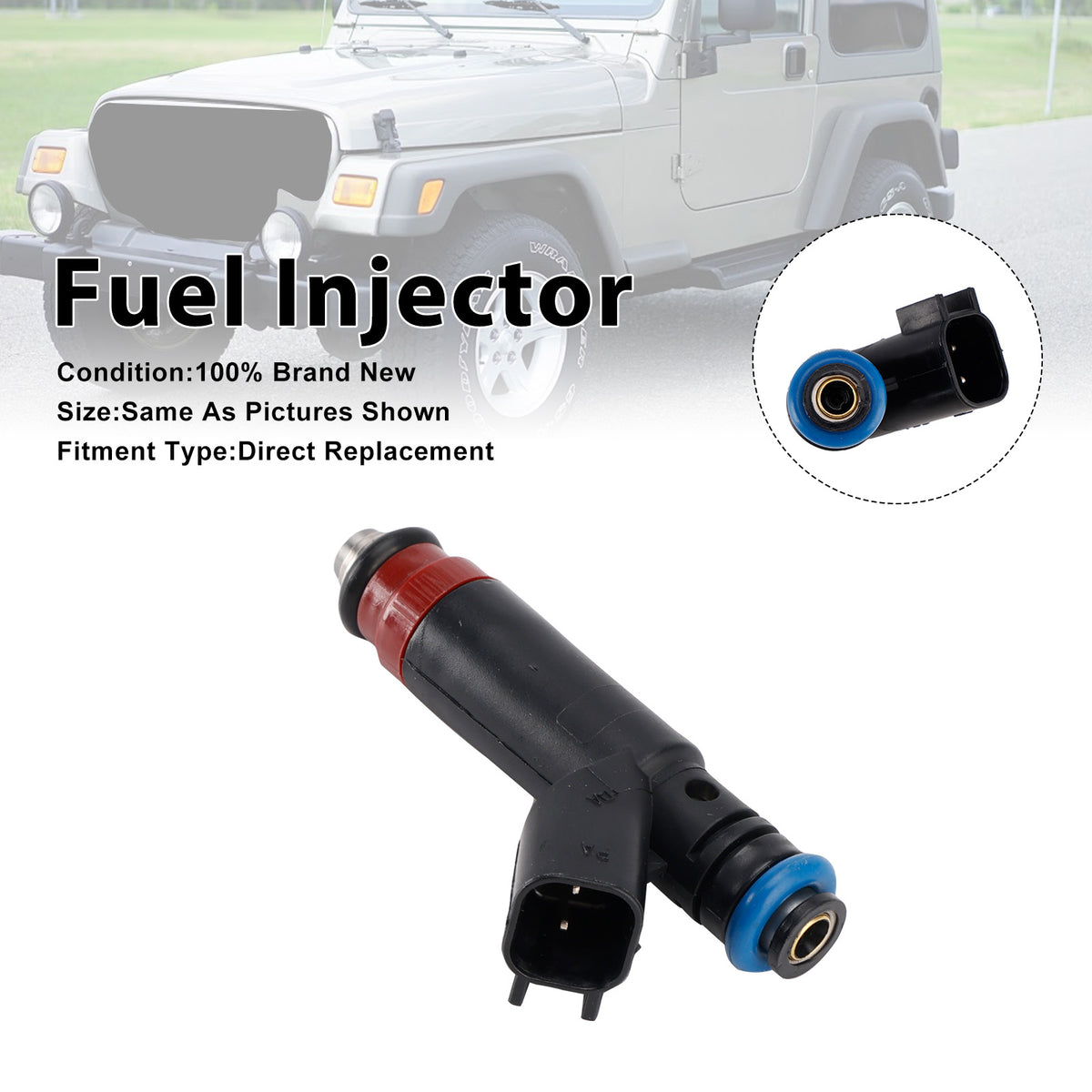 Jeep TJ 2005-2006 Wrangler 2005-2006 53013690AA 1PCS Fuel Injector