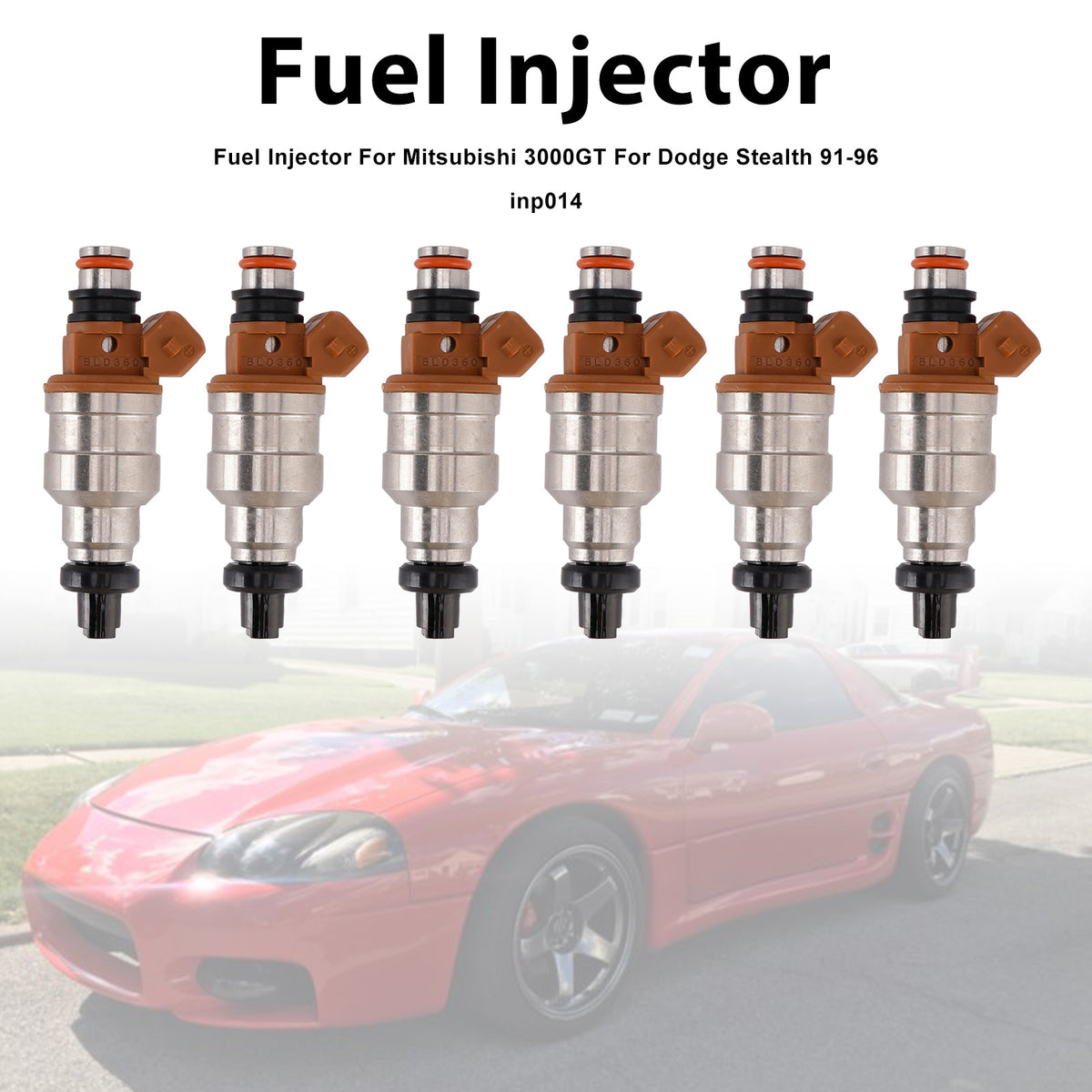 Mitsubishi 3000GT For Dodge Stealth 1991-1996 inp014 6PCS Fuel Injector