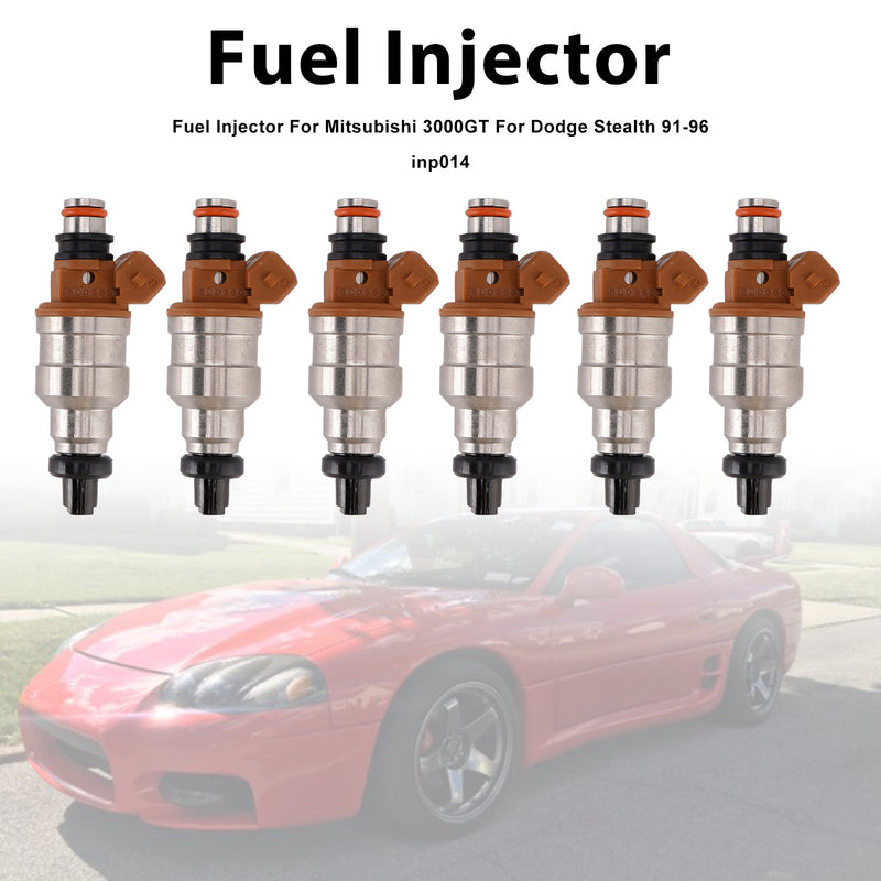 Mitsubishi 3000GT For Dodge Stealth 1991-1996 inp014 6PCS Fuel Injector