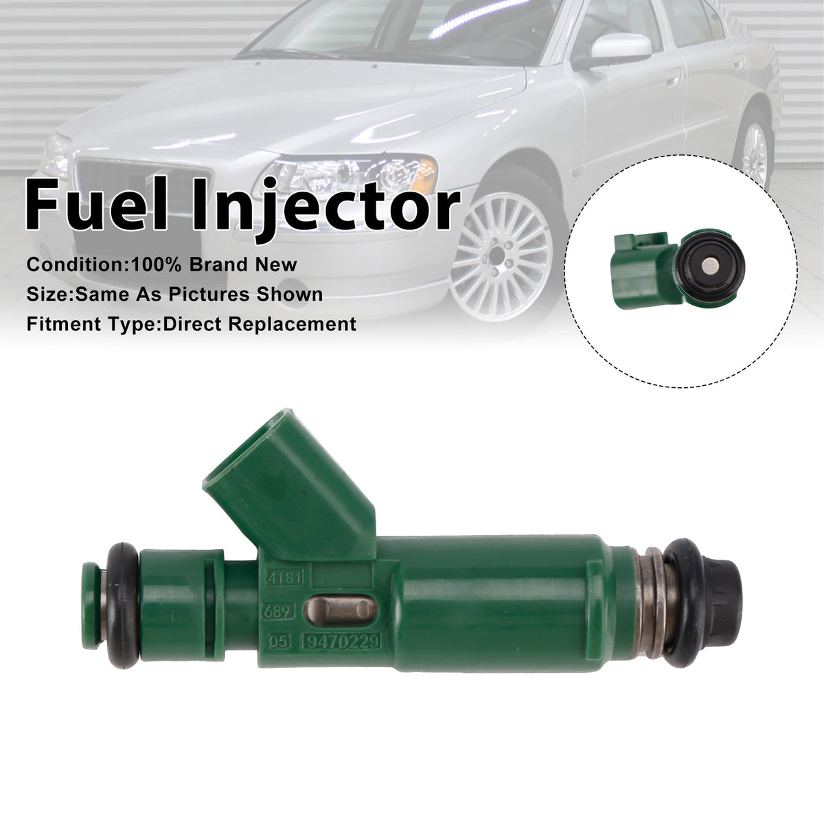 Volvo S60 2.4L 1999-2005 V70 2.4L 1998-2007 9470229 1PCS Fuel Injector