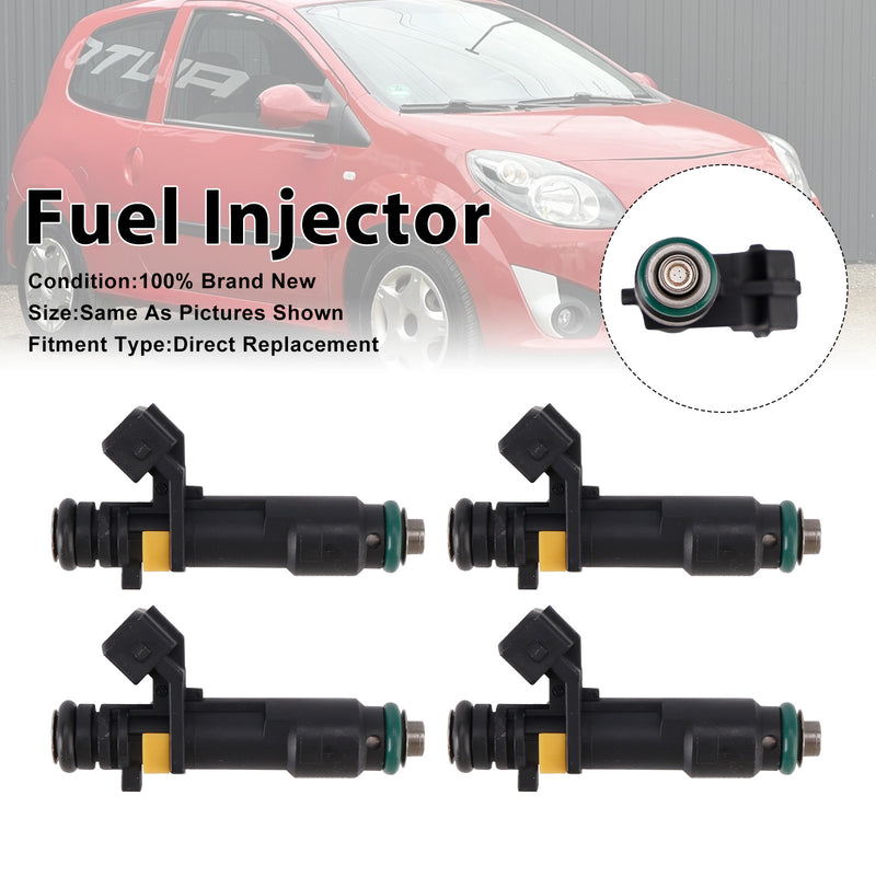 Renault Twingo II 1.2 8V D7F 2007-2014 H8200552714 4PCS Fuel Injector