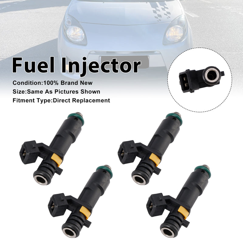 Renault Twingo II 1.2 8V D7F 2007-2014 H8200552714 4PCS Fuel Injector