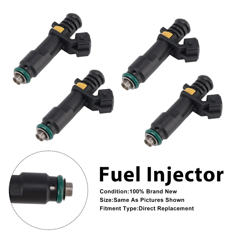 Renault Twingo II 1.2 8V D7F 2007-2014 H8200552714 4PCS Fuel Injector