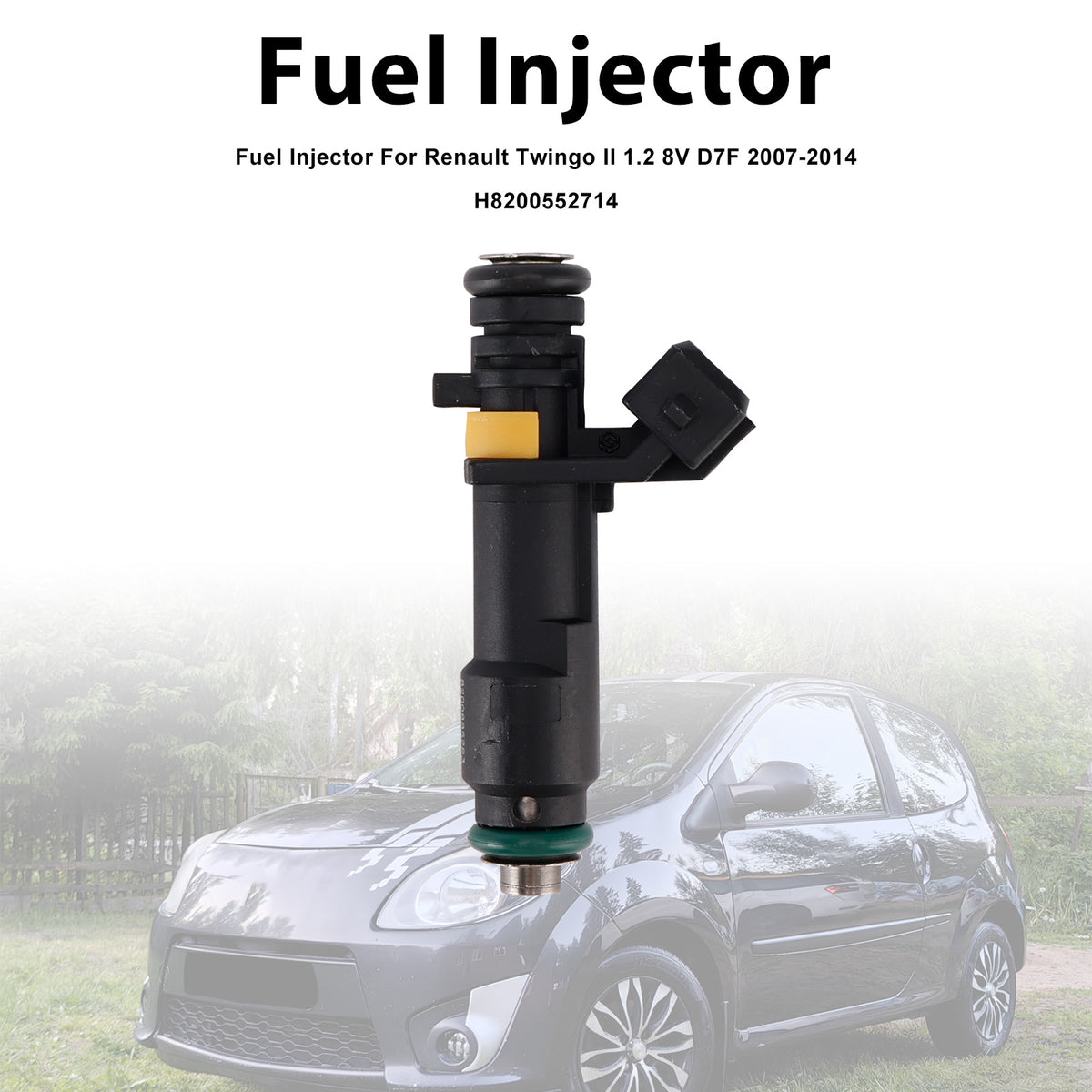 Renault Twingo II 1.2 8V D7F 2007-2014 H8200552714 1PCS Fuel Injector