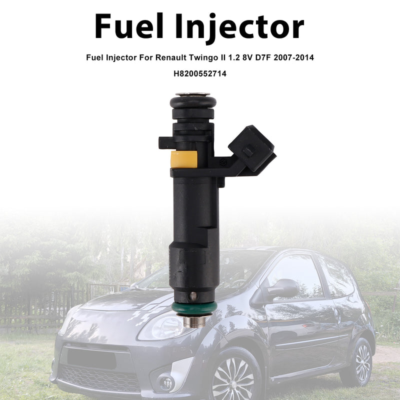 Renault Twingo II 1.2 8V D7F 2007-2014 H8200552714 1PCS Fuel Injector