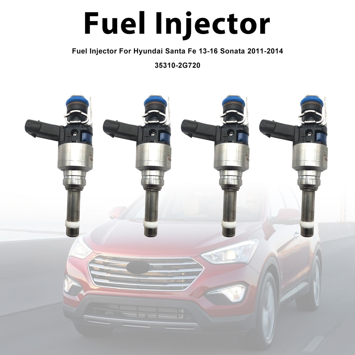 Hyundai Santa Fe 2013-2016 Sonata 2011-2014 35310-2G720 4PCS Fuel Injector
