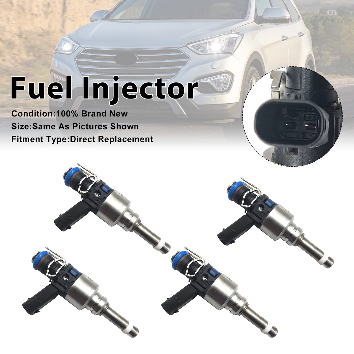 Hyundai Santa Fe 2013-2016 Sonata 2011-2014 35310-2G720 4PCS Fuel Injector