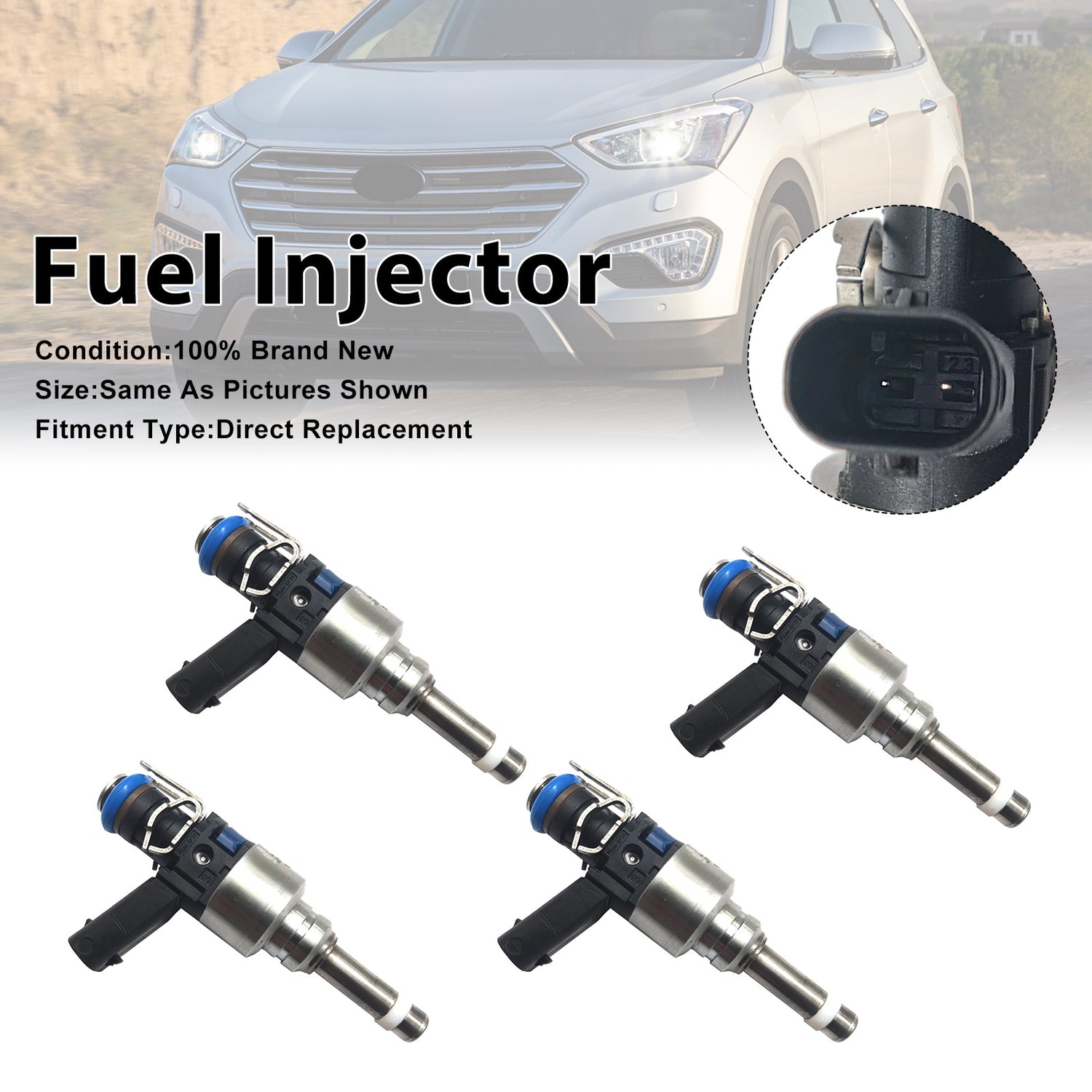 Hyundai Santa Fe 2013-2016 Sonata 2011-2014 35310-2G720 4PCS Fuel Injector