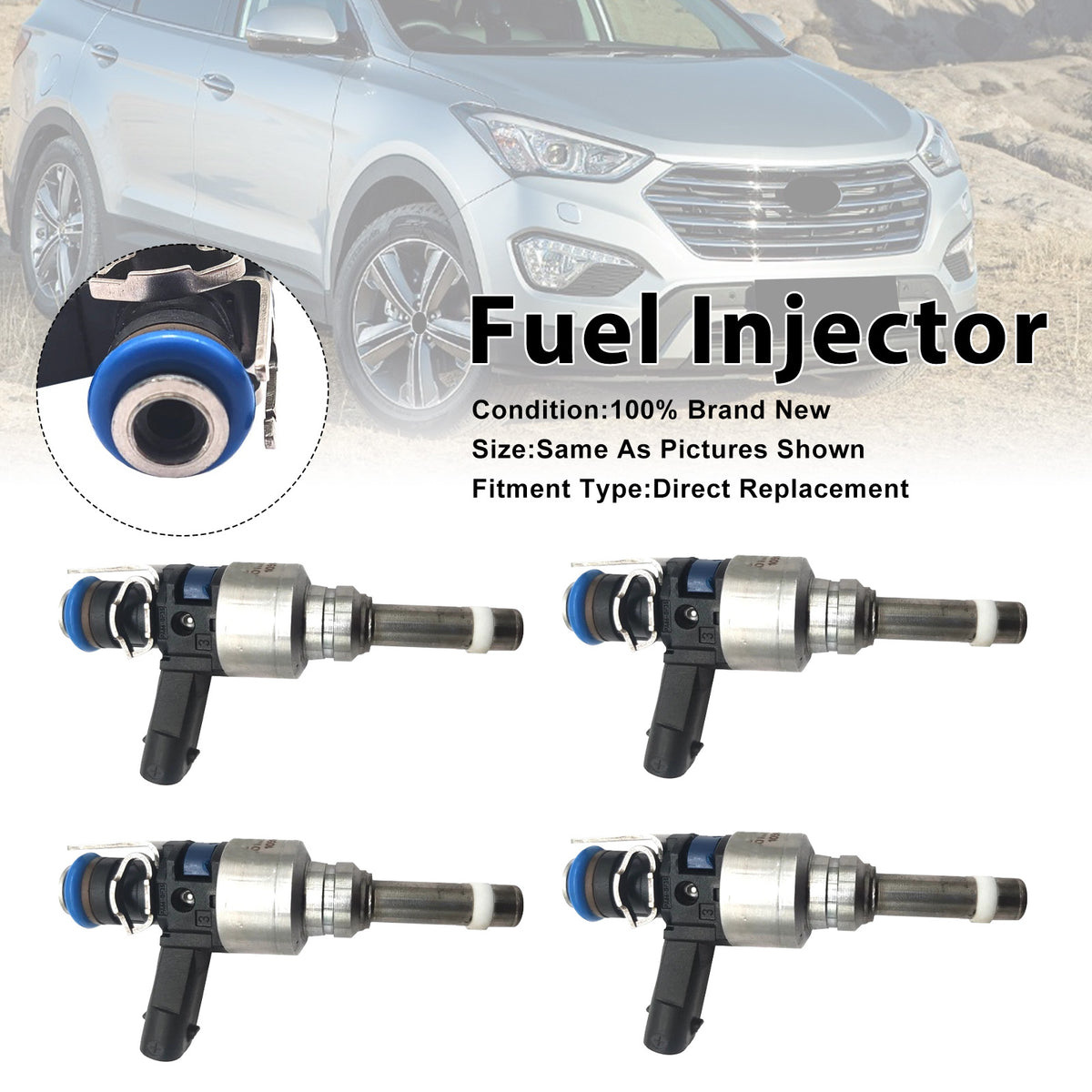 Hyundai Santa Fe 2013-2016 Sonata 2011-2014 35310-2G720 4PCS Fuel Injector