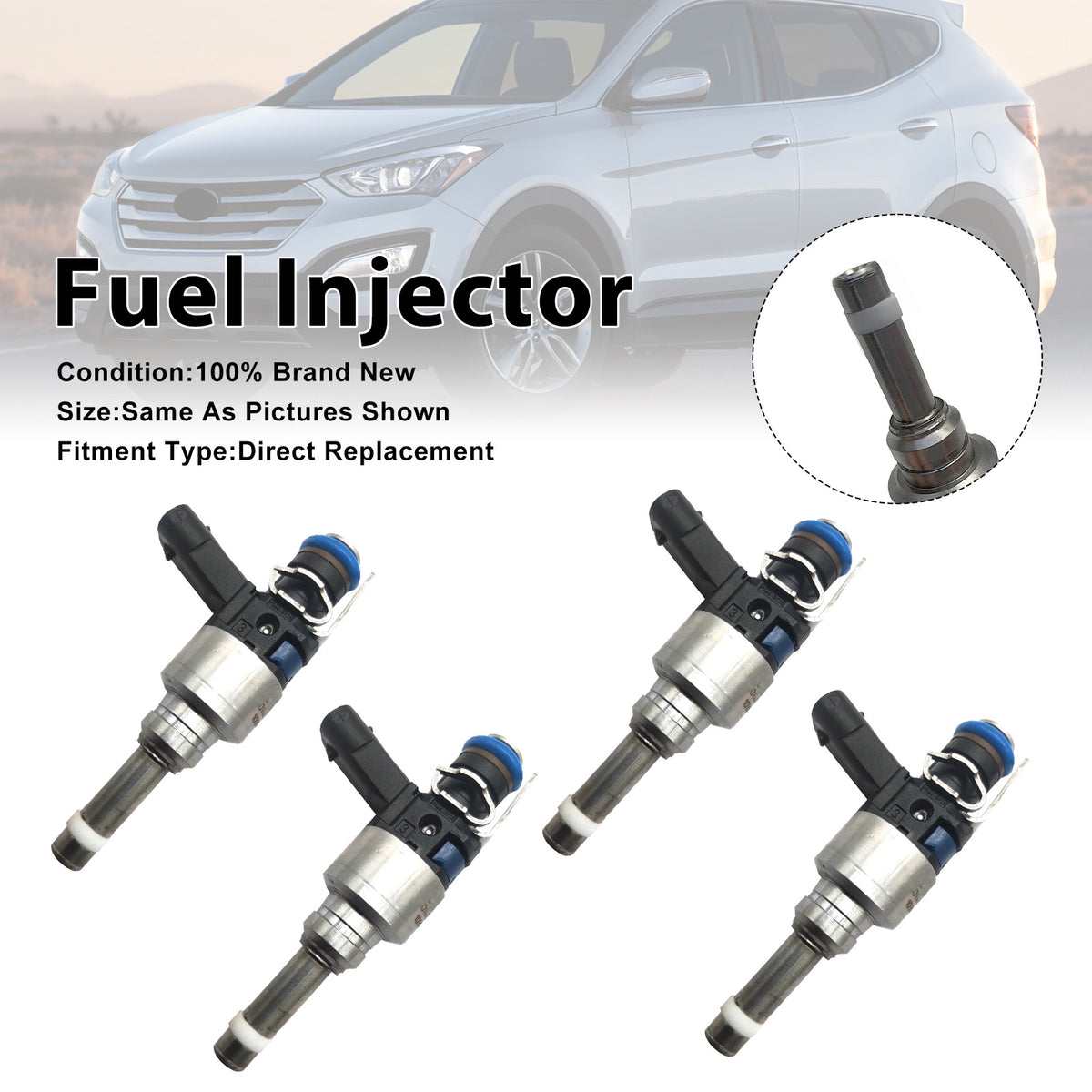 Hyundai Santa Fe 2013-2016 Sonata 2011-2014 35310-2G720 4PCS Fuel Injector