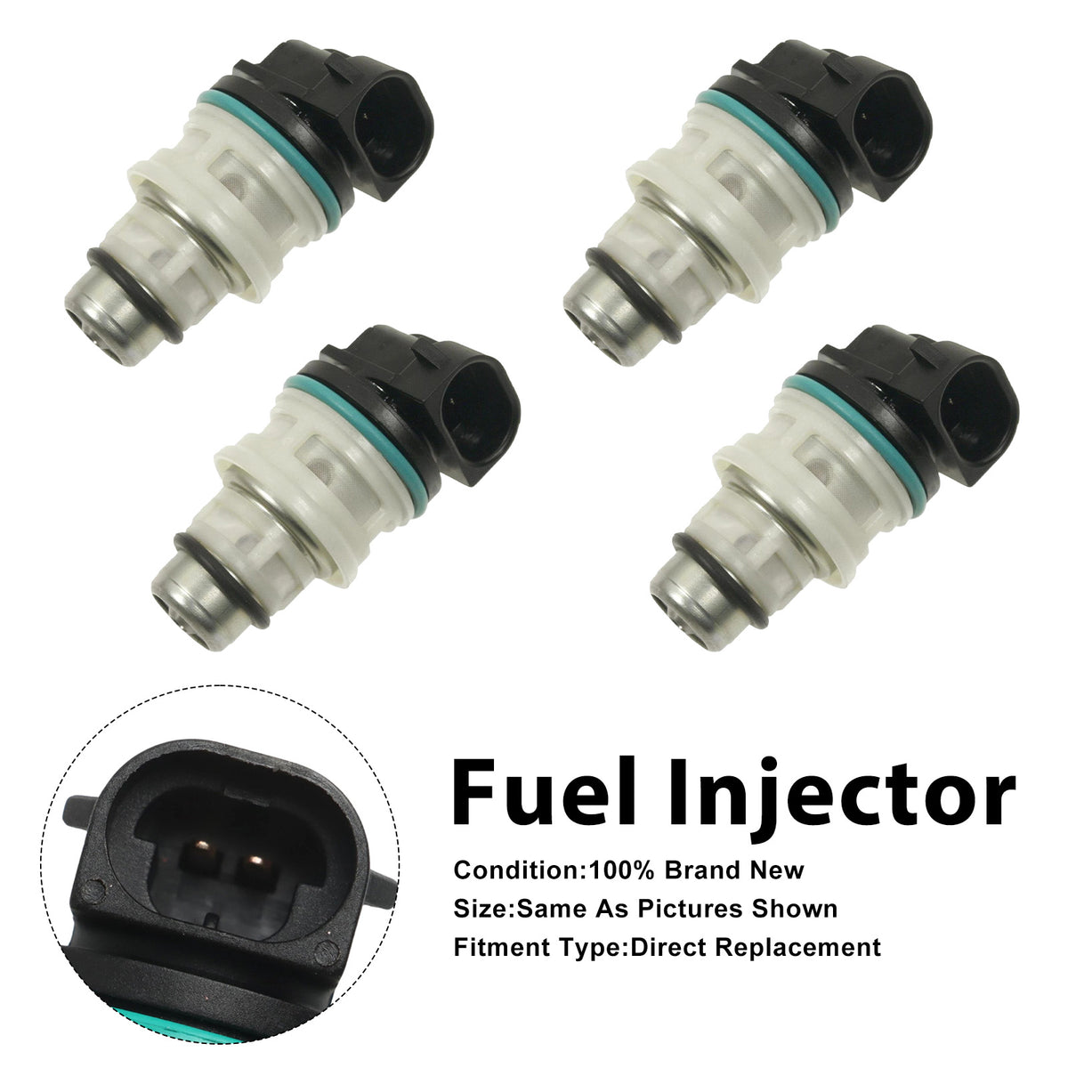 Chevrolet S10 1987-1991 For GMC S15 1987-1990 17111814 4PCS Fuel Injector