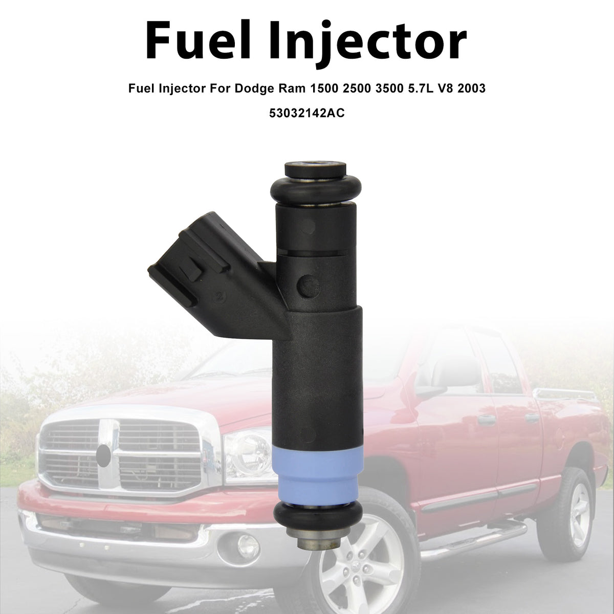 Dodge Ram 1500 2500 3500 5.7L V8 2003 53032142AC 1PCS Fuel Injector