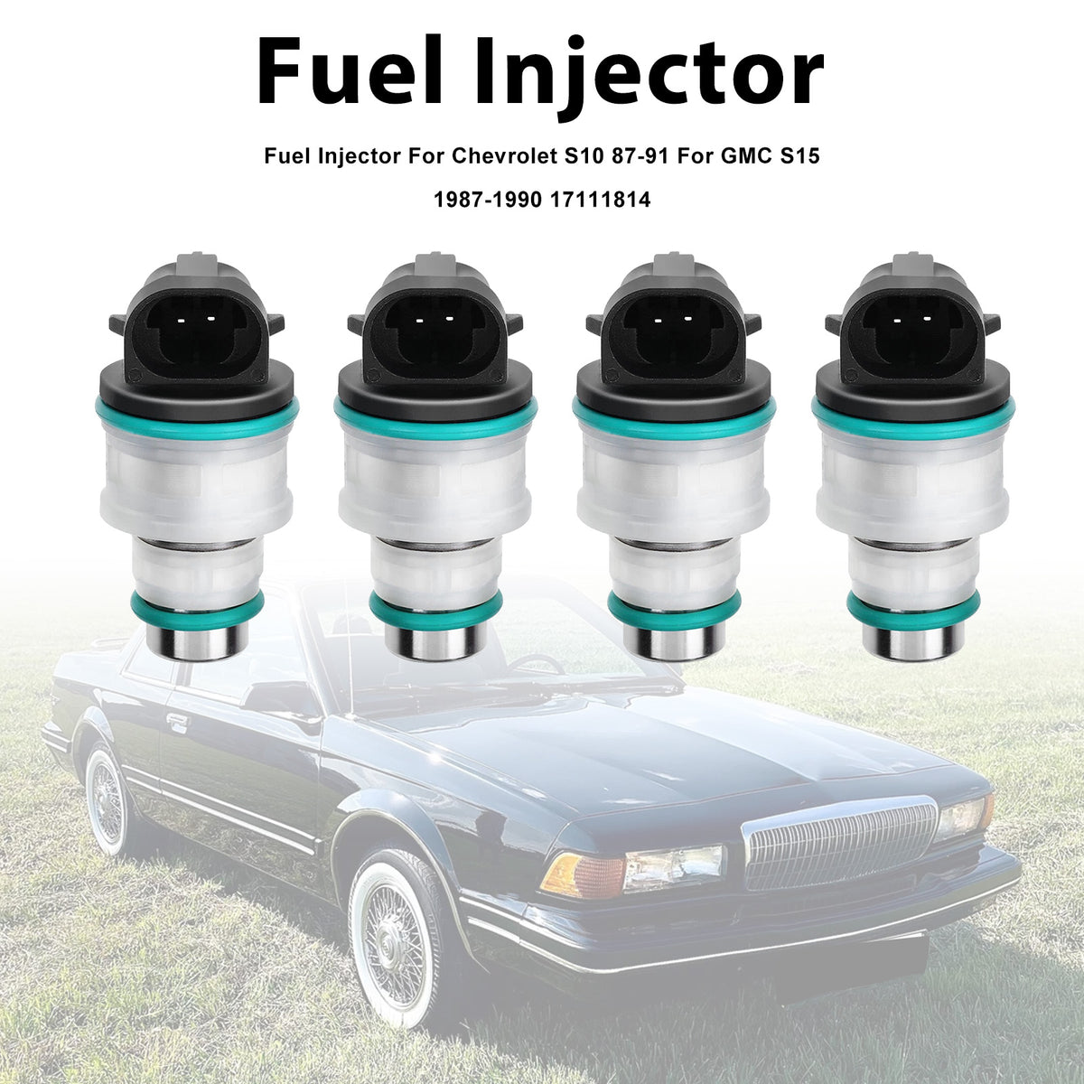 Chevrolet S10 1987-1991 For GMC S15 1987-1990 17111814 4PCS Fuel Injector