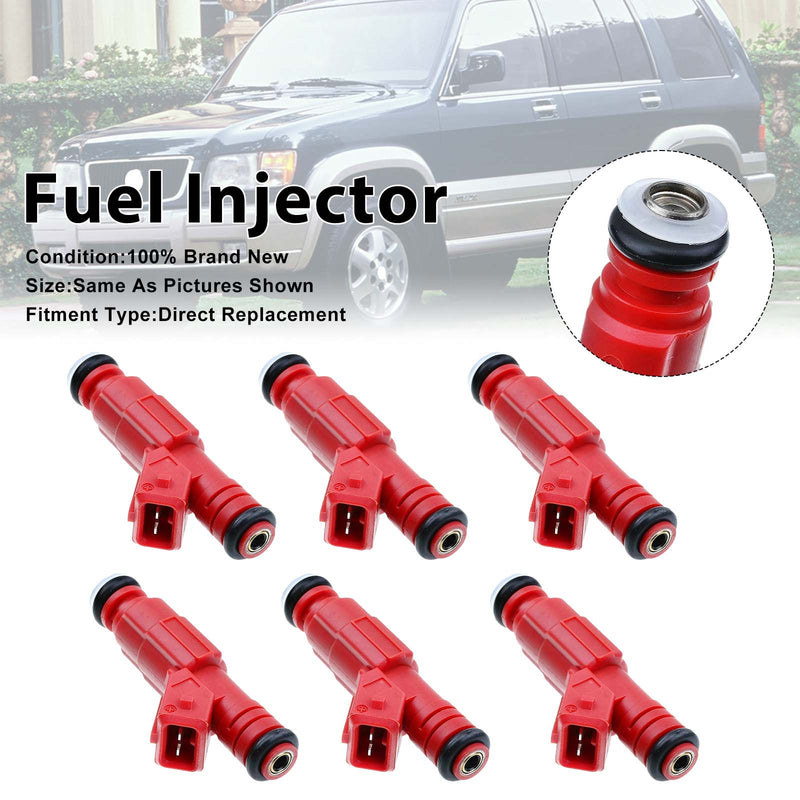 Honda Passport For Isuzu Rodeo 1998-1999 0280155735 6PCS Fuel Injector