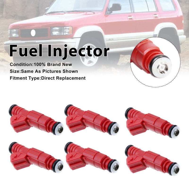 Honda Passport For Isuzu Rodeo 1998-1999 0280155735 6PCS Fuel Injector
