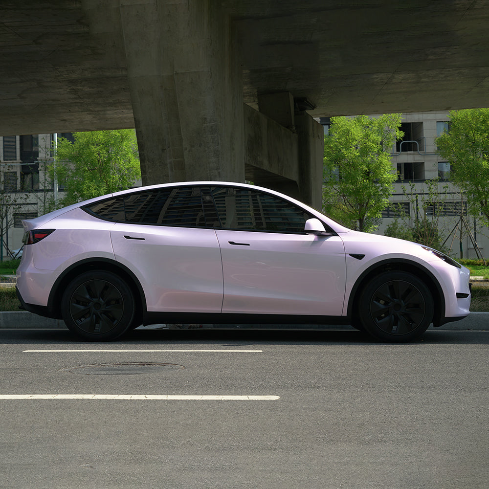 Bloom Pearl Pink PET Car Wrap Film High Gloss Vehicle Wrap