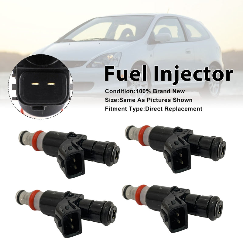 Honda Civic Si 2002-2005 CR-V 2002-2004 16450-PPA-A01 4PCS Fuel Injector