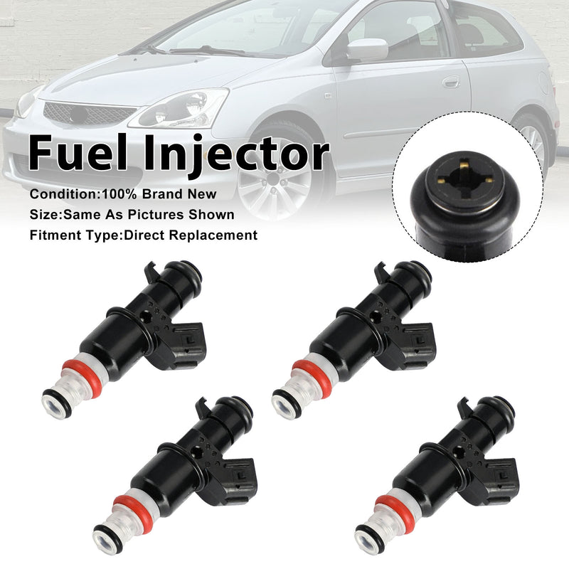 Honda Civic Si 2002-2005 CR-V 2002-2004 16450-PPA-A01 4PCS Fuel Injector