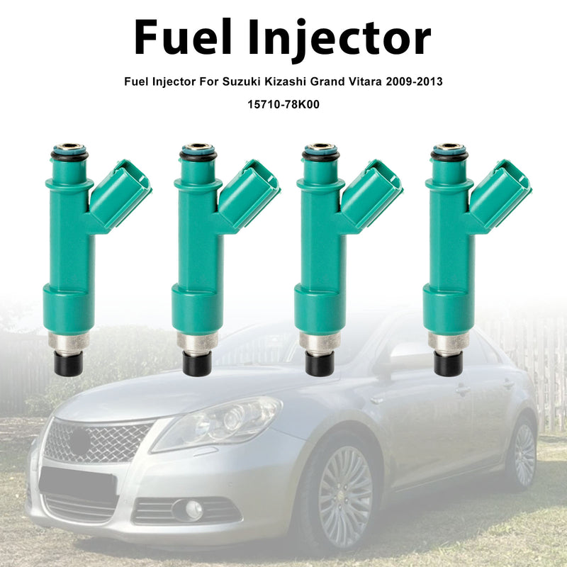 Suzuki Kizashi Grand Vitara 2009-2013 15710-78K00 4PCS Fuel Injector