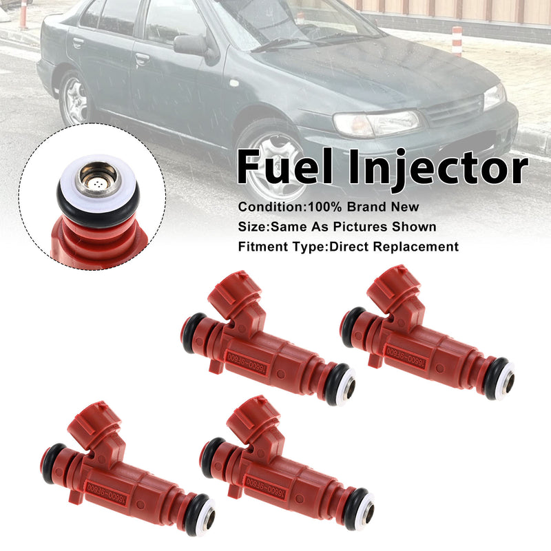 Nissan Almera Primera 1996-2008 0280155940 16600-9F600 4PCS Fuel Injector