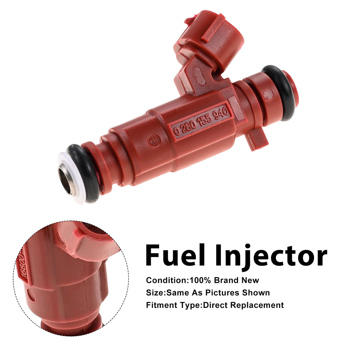 Nissan Almera Primera 1996-2008 0280155940 16600-9F600 1PCS Fuel Injector