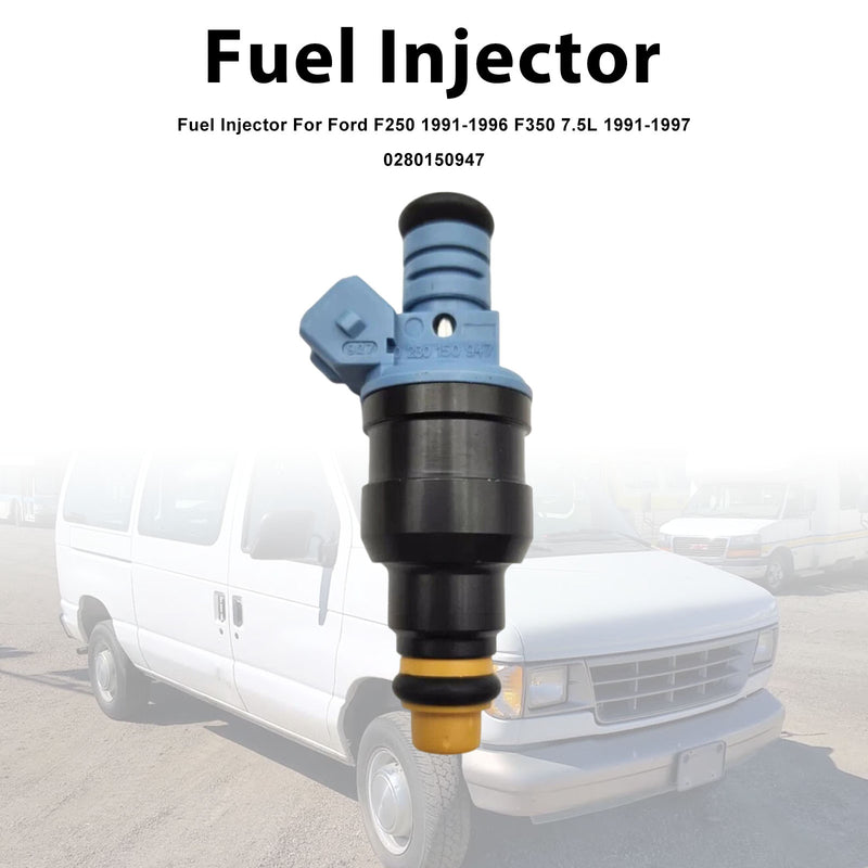 Ford F250 1991-1996 F350 7.5L 1991-1997 0280150947 1PCS Fuel Injector