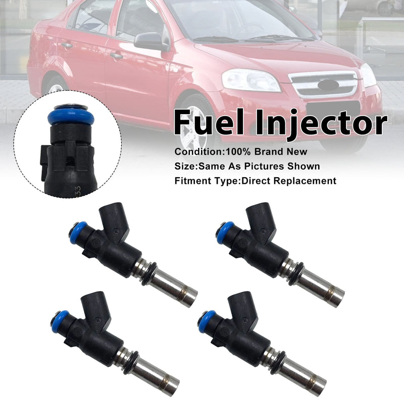 Chevrolet Aveo 2009-2011 For Pontiac G3 2009-2010 25380933 4PCS Fuel Injector