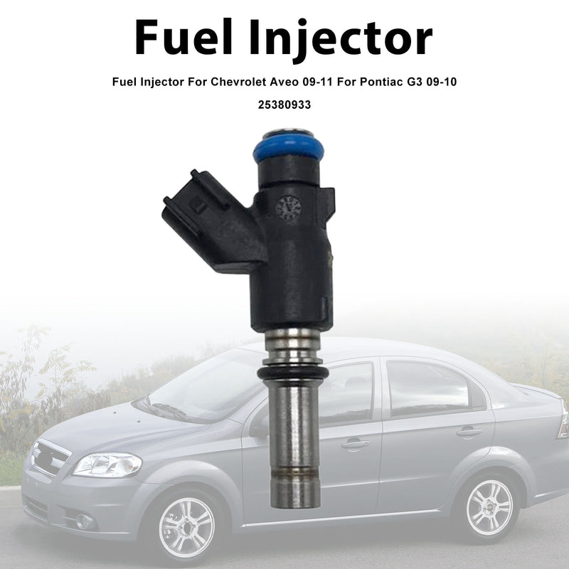 Chevrolet Aveo 2009-2011 For Pontiac G3 2009-2010 25380933 1PCS Fuel Injector